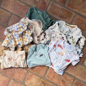 Assorted 0-3 Month Baby Boy Clothing Set - 10 pieces